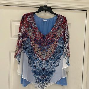 Westport size L Bedazzeled Blouse